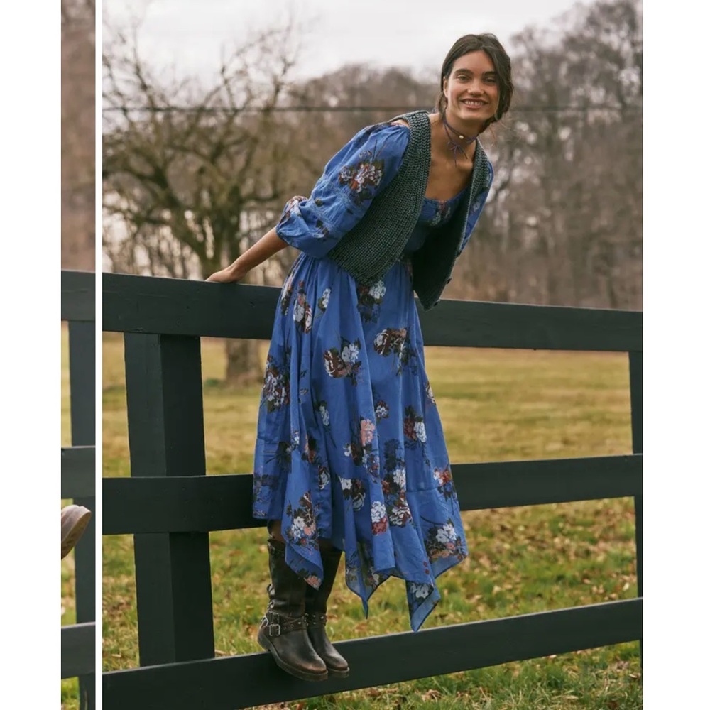 NWT FREE PEOPLE Morning Glory Maxi Dress - Picture 3 of 13